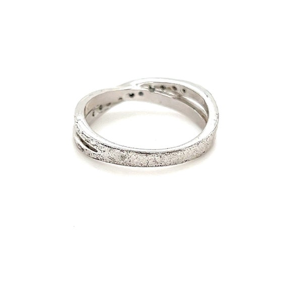 925 Silver Crossover Cz Ring - image 2