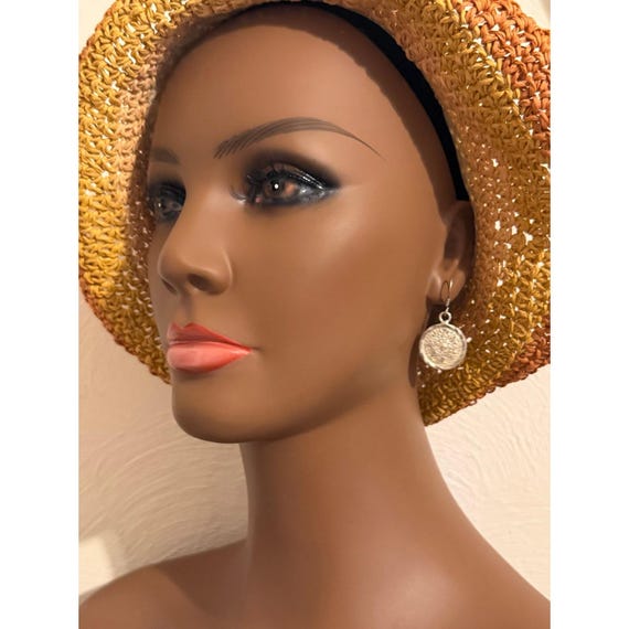 Silver 925 Circle Dangle Earrings - image 7