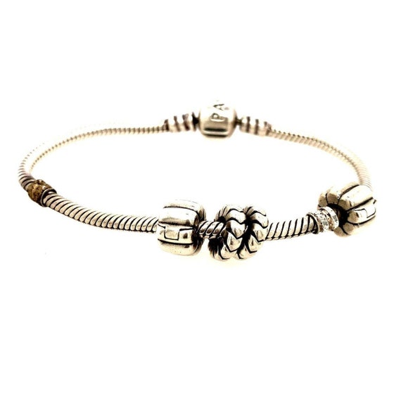 Pandora Bracelet with Clips and Spacers