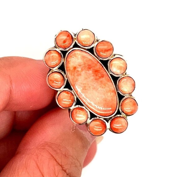 Sterling Pink Gems Ring - image 3