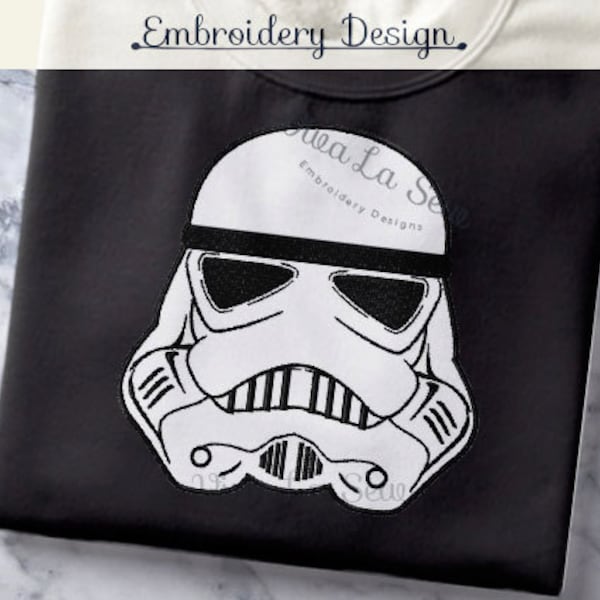 INSTANT DOWNLOAD Storm Trooper Star Wars Embroidery Design