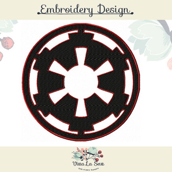 Star Wars Empire Symbol Embroidery Design