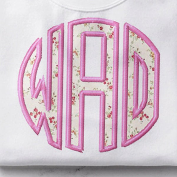Monogram Applique - Etsy