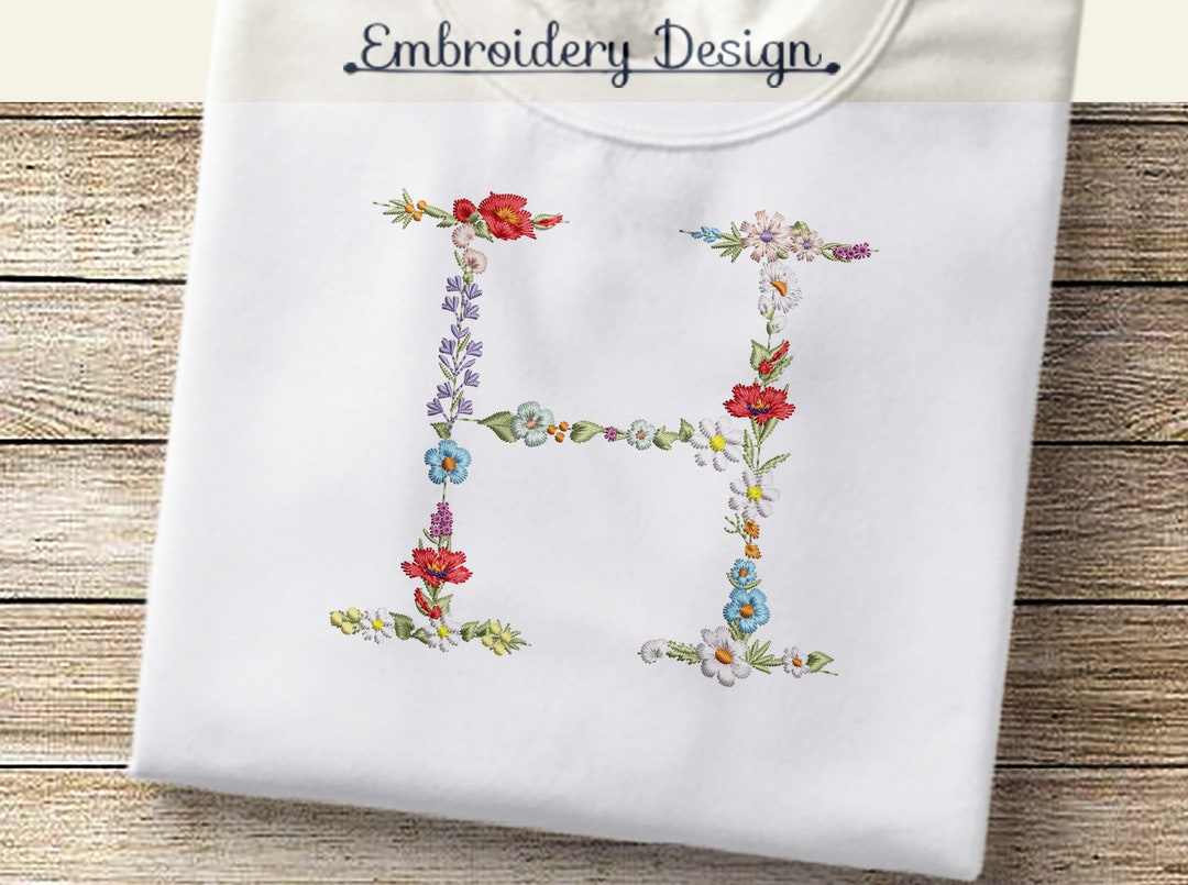 4 Machine Embroidery Floral Alphabet Small Letters With Etsy