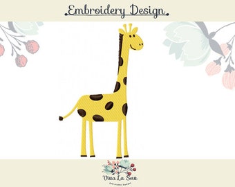 Giraffe Embroidery Design, fill stitch