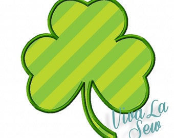 Instant download, St. Patrick's Day Shamrock , 3 Leaf Clover Embroidery design, Applique