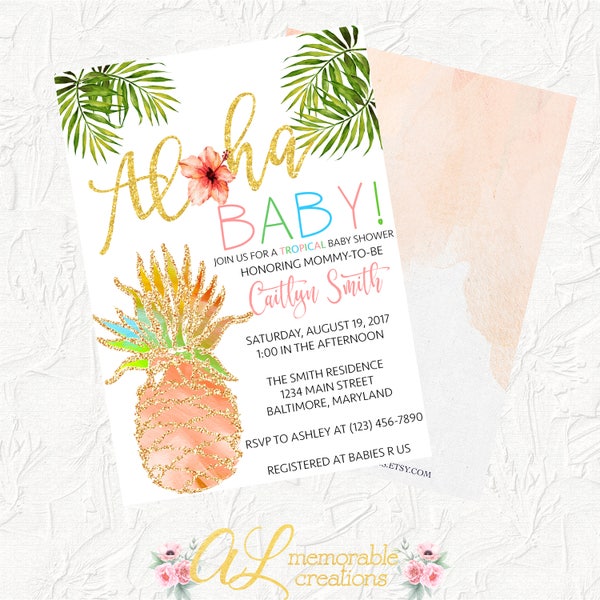 Luau Baby Shower - Etsy