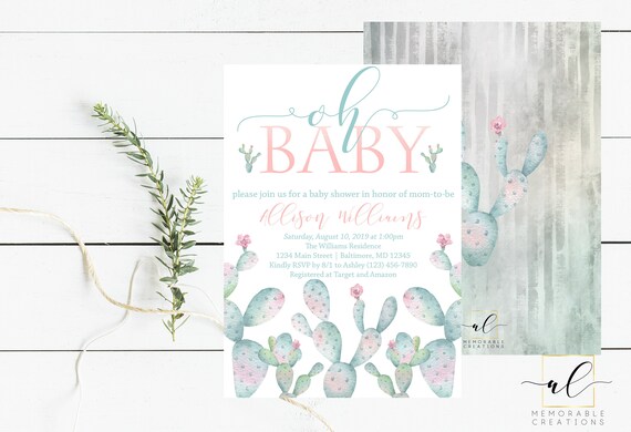 → View on Etsy: Cactus Baby Shower Invitation, Fiesta Baby Shower Invitation, Succulent Invite, Watercolor Cactus Invitation, Oh Baby Cactus Invitation Cactus Baby Shower Invitation, Fiesta Baby Shower Invitation, Succulent Invite, Watercolor Cactus Invitation, Oh Baby Cactus Invitation