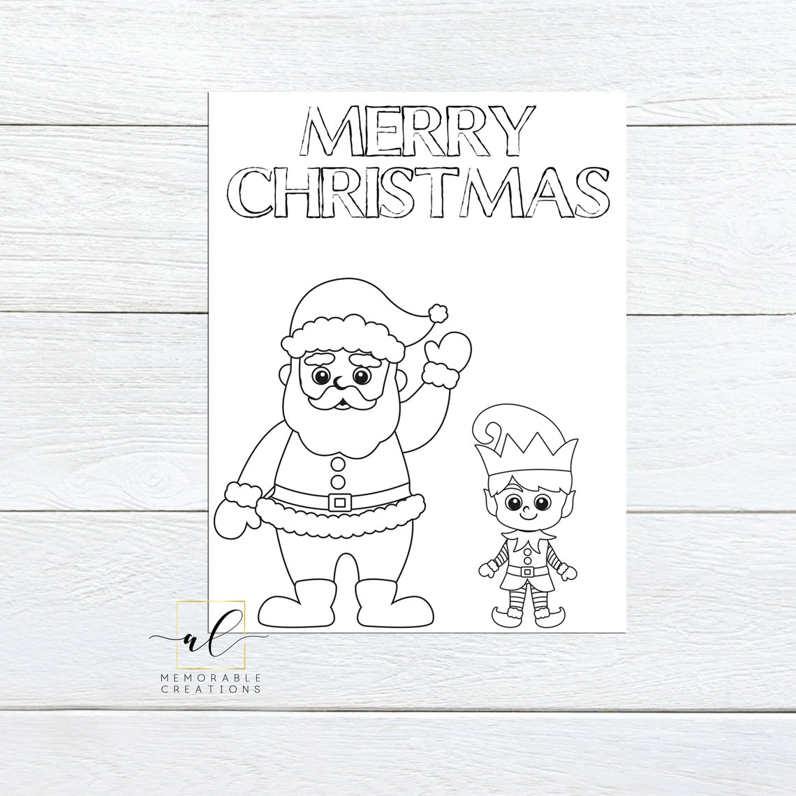 Printable Christmas Coloring Sheets Kids Christmas Activity - Etsy