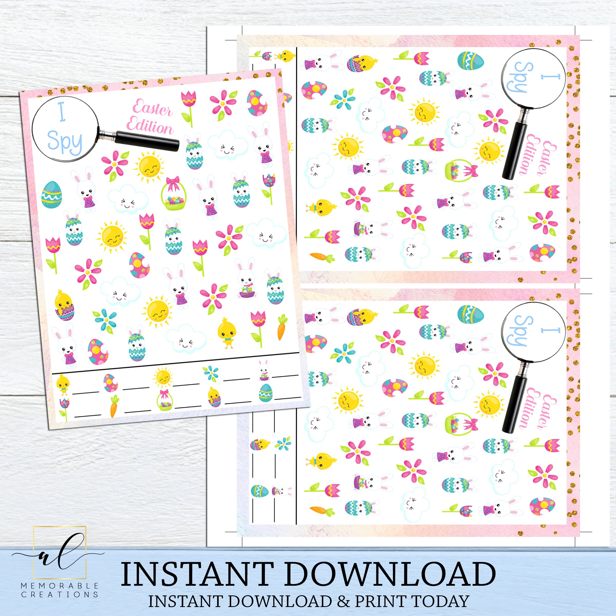 Printable Easter Activity Bundle, Kids Easter Activities, Easter ...