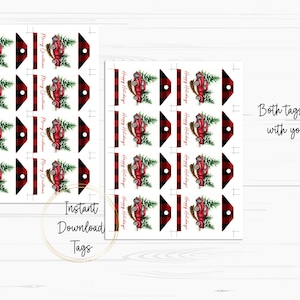 Red Truck Christmas Gift Tags, Christmas Truck Tag, Holiday Gift Tags, Printable Christmas Tags ...