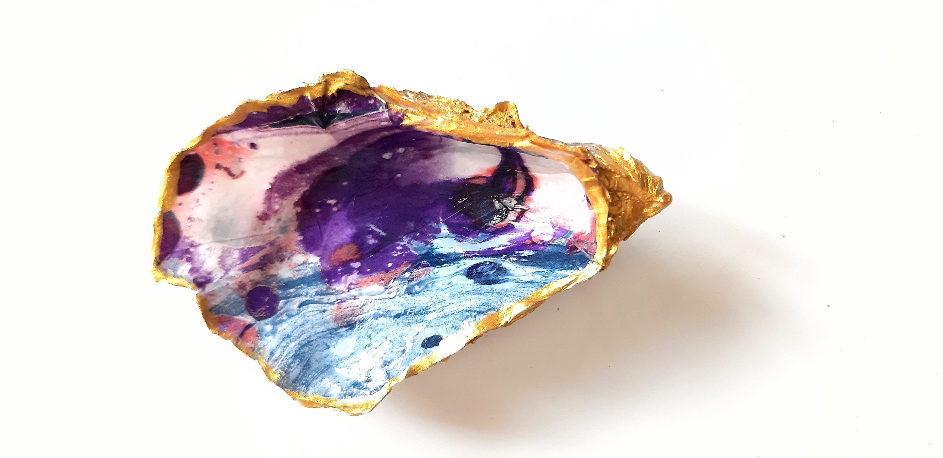 Coquille d'huître Décorée/Vide Poche