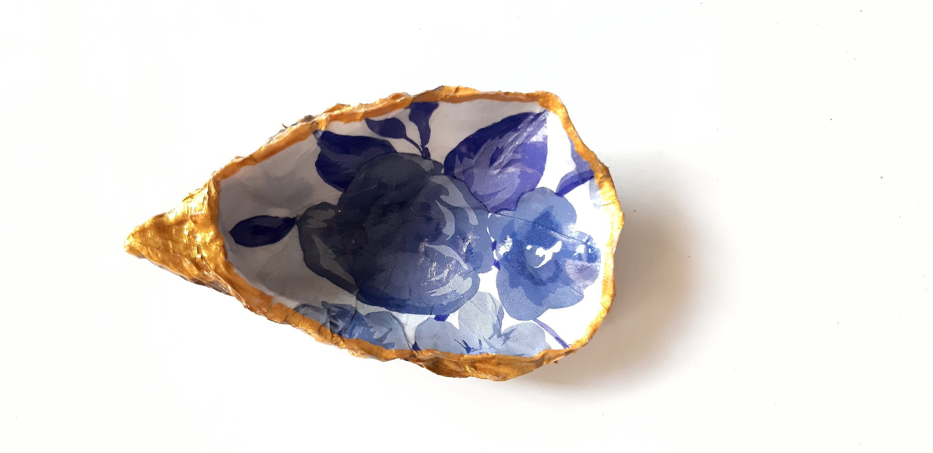 Coquille d'huître Décorée/Vide Poche