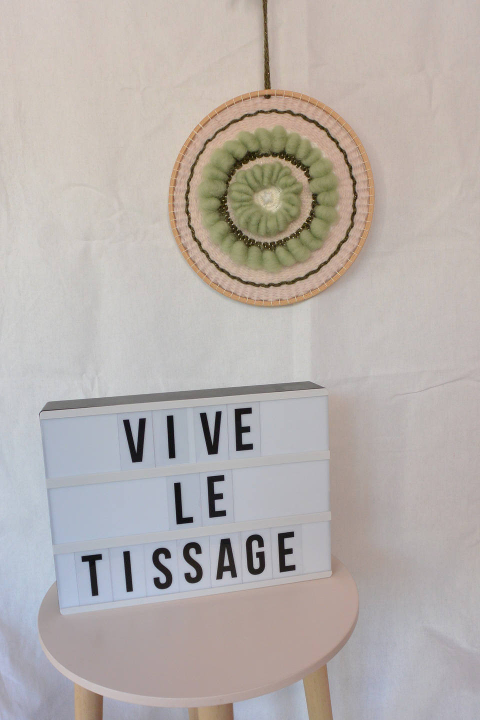 Tissage Moderne Mural Circulaire