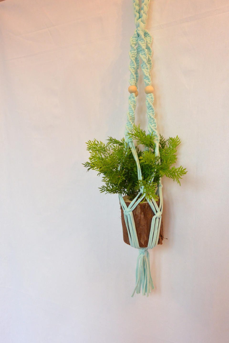 Suspension en Macramé Pour Plantes