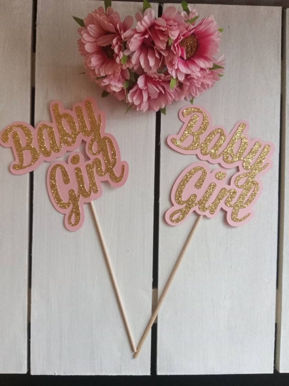 Baby Shower Table Toppers Baby Girl Centerpiece Etsy