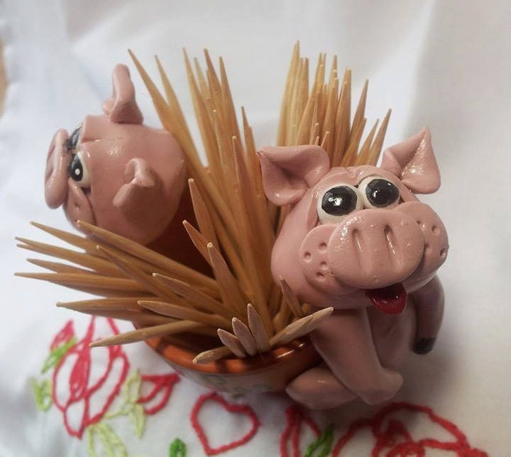 toothpick holder handmade housewarming gift home and Etsy