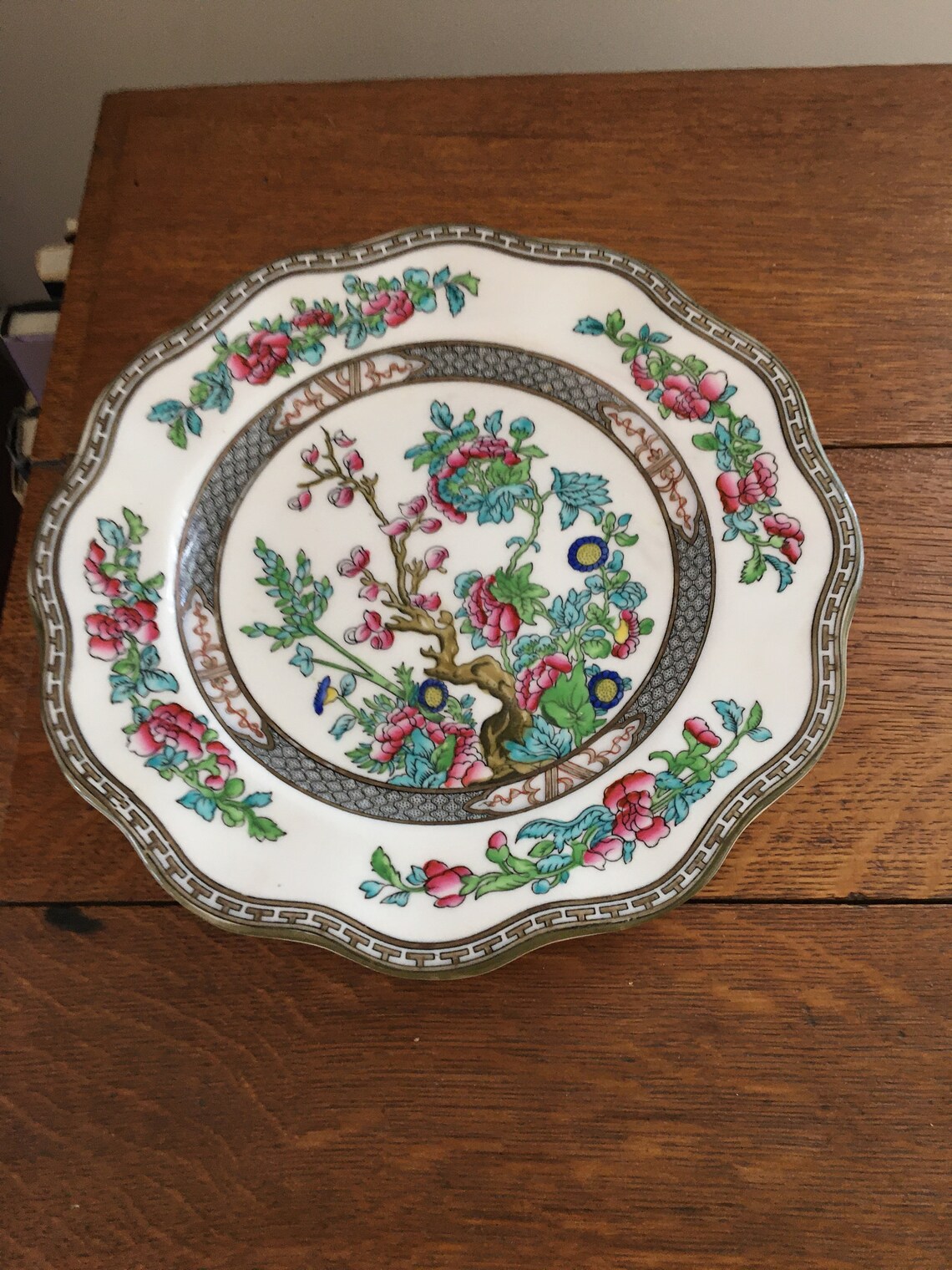 Coalport China England Indian Tree 10.5 Dinner Plate Etsy