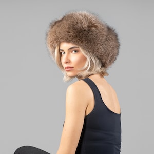 Brown Mink Fur Headband