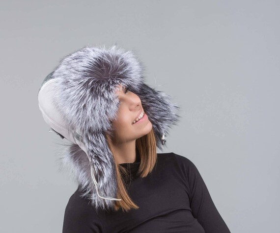fox fur trapper hat
