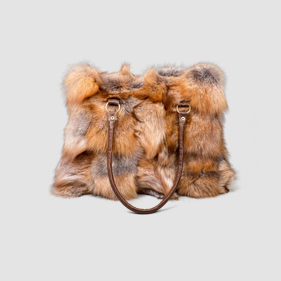 fox fur bag