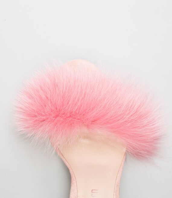 Pink Real Fox Fur Small Slippers – Rose Hill Boutique