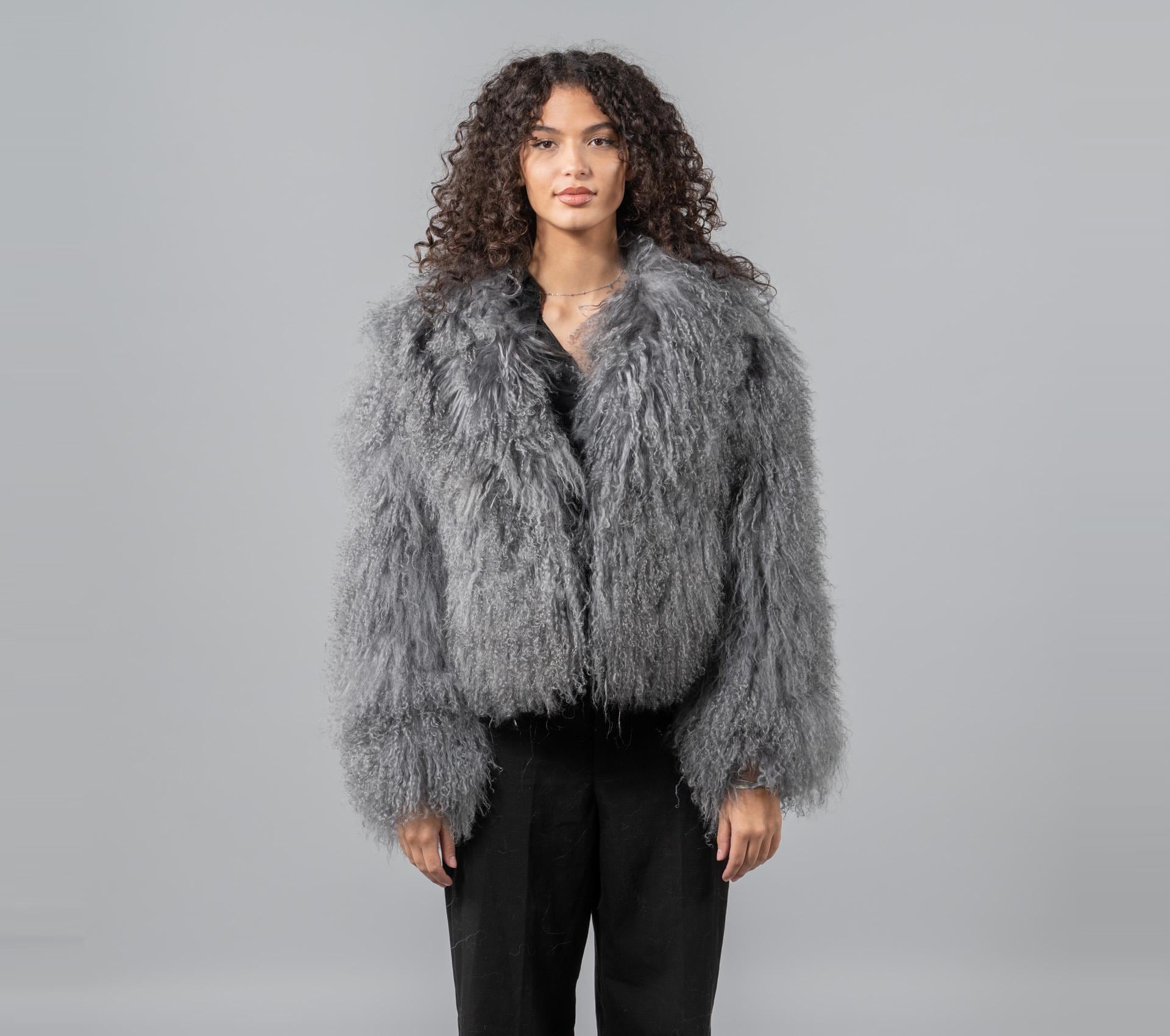 コート PLAIN FW25 TIBET FUR SHORT JACKET (CLA24102 BLACK) Tibet Coat - Etsy