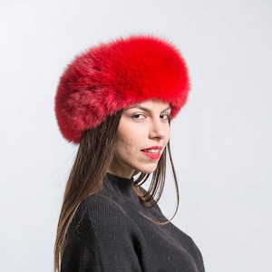 Red Fox Fur Headband