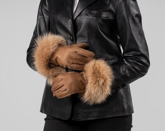 Haute Acorn Collarless Mink Fur Jacket