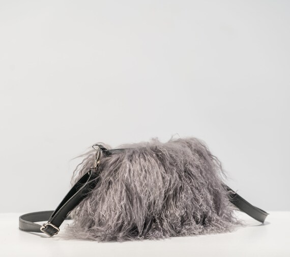 mongolian fur bag