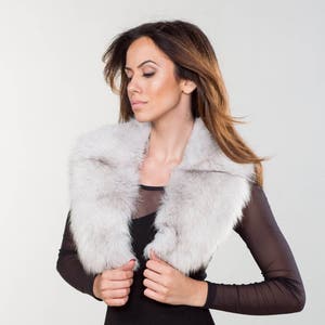 Dusty  Fox Collar ,Real Fox Fur, Neckwearing, Fur Shawl