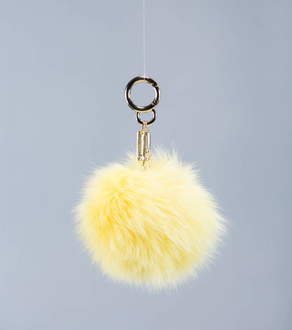 fur bag charm