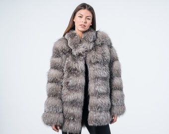 poolstudio ブルーフォックスファーコート 本毛皮 9サイズ poolstudio ブルーフォックスファーコート 本毛皮 9サイズ poolstudio