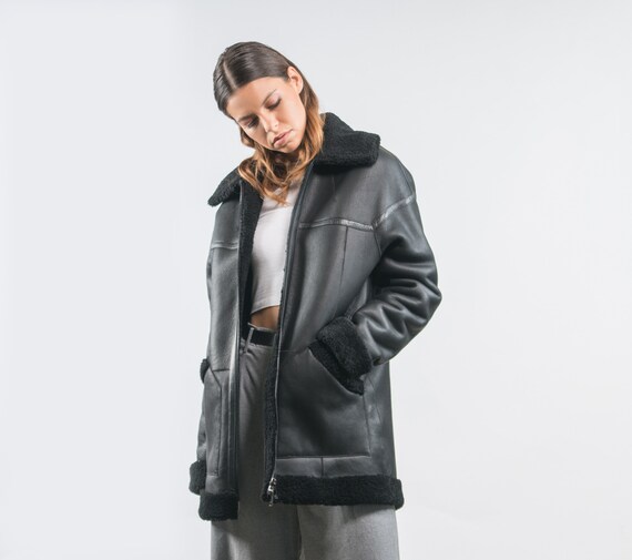 petite shearling coat