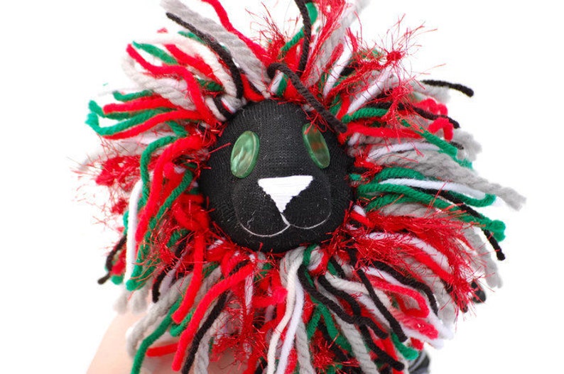 Lion Toy Sock Lion Archer Lion Sock Animal Lion Plush Lion Handmade Lion Holiday Lion