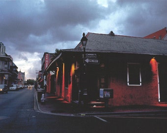 New Orleans: Dauphine Street in the French Quarter, 2015. An Original Art Card by John Rosenthal