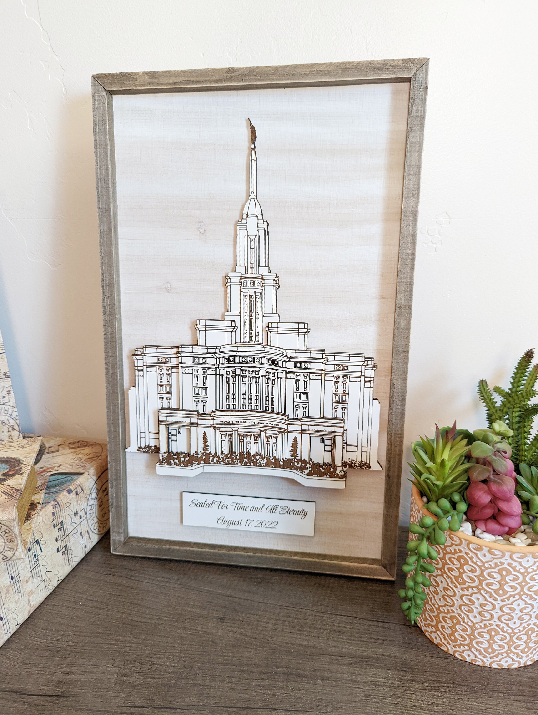 Payson Utah Temple 3D Art/wall Art Wood/lds Theme/hand Drawn Design - Etsy