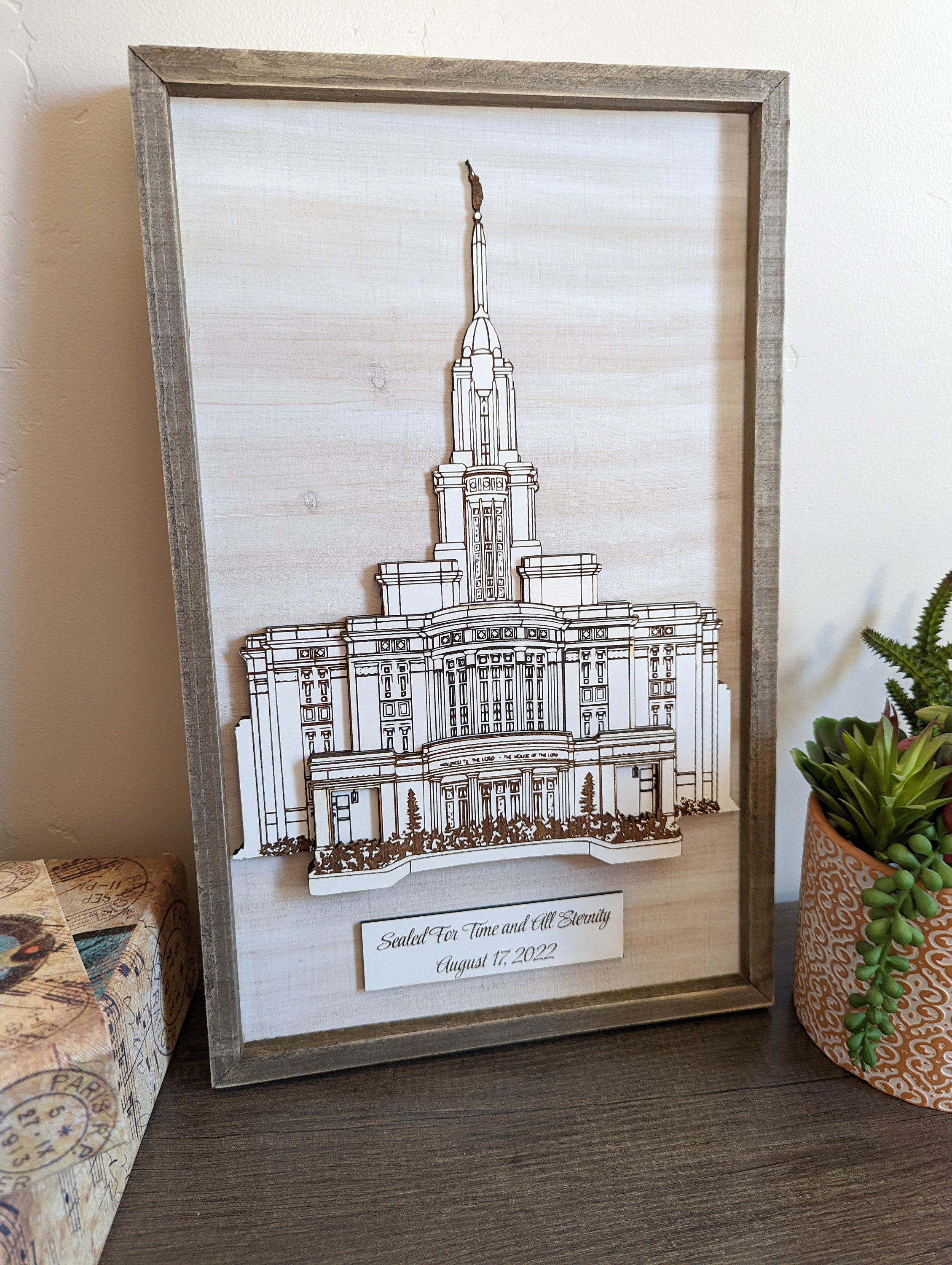 Payson Utah Temple 3D Art/wall Art Wood/lds Theme/hand Drawn Design - Etsy