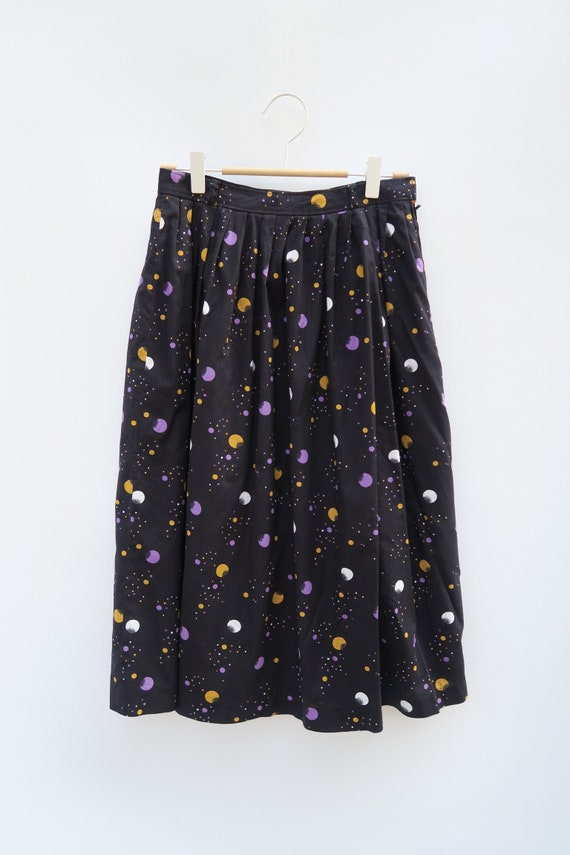 True vintage | black Purple Yellow Polka dot | Cot