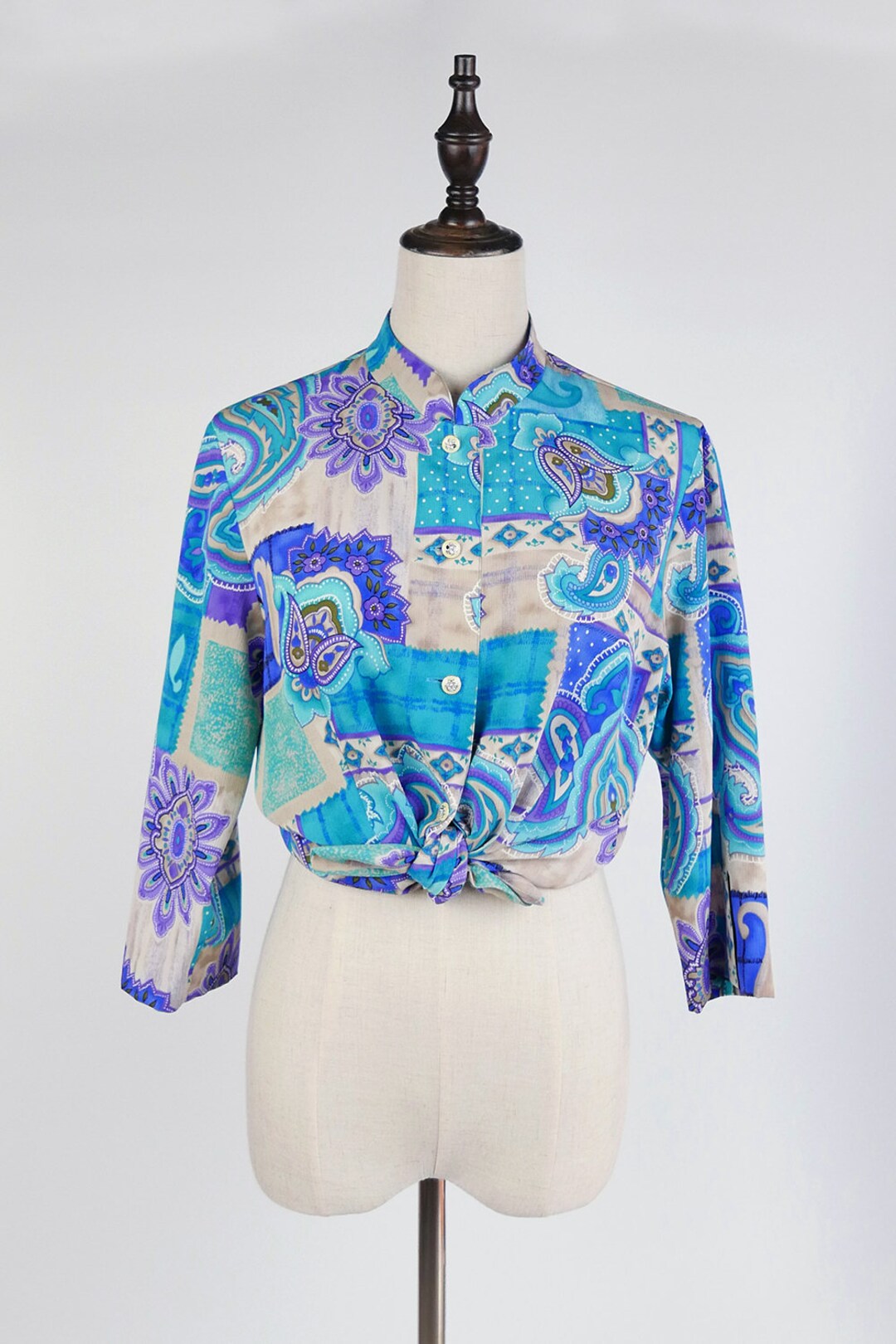 Nives Bedruckte Vintage Bluse