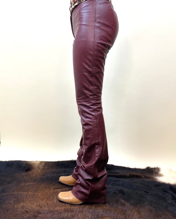 Low Rise 90's/Y2k leather pants Gem
