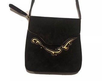 Western Suede Crossbody Purse