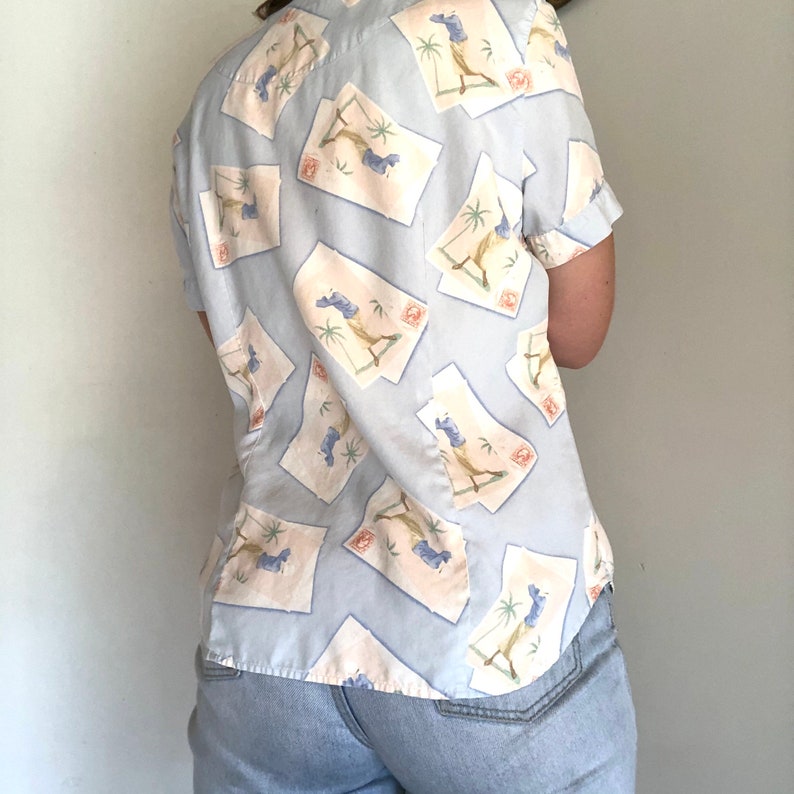 Pastel Vintage LizGolf Button Up