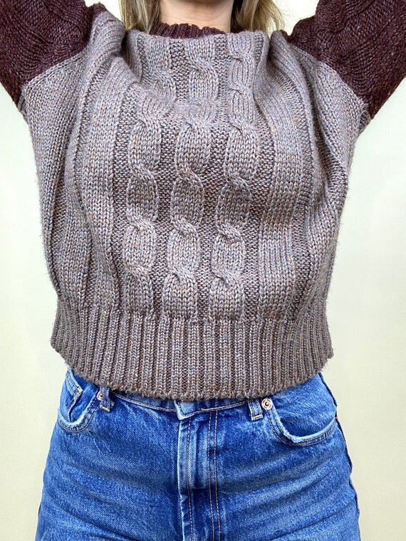 70's True Vintage Cable Knit Levis Sweater - image 8
