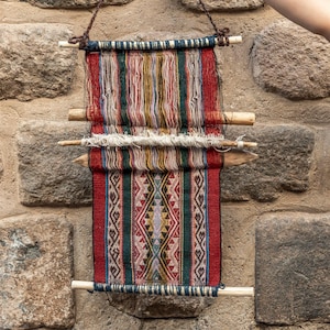 AWANA (M) PITUKISKA/ Tapiz peruano/ Telar decorativo para el hogar/ Arte de pared/ Tapiz de pared/ Decoración bohemia/ Decoración del hogar/ Decoración de alpaca/ Diseño de interiores