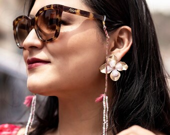 TUSAY, Handmade Peruvian Eyeglass Cord: Boho Chic Tassel Sunglasses Chain