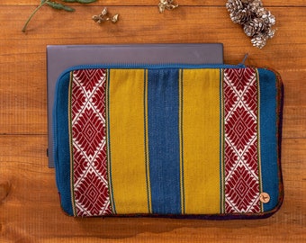 YANAPAY |Laptop case 15" | Laptop sleeve |Handmade |aptop case | Zipper Pouch| Gifts her| Handwoven| Peru| Fair trade| Natural fibers