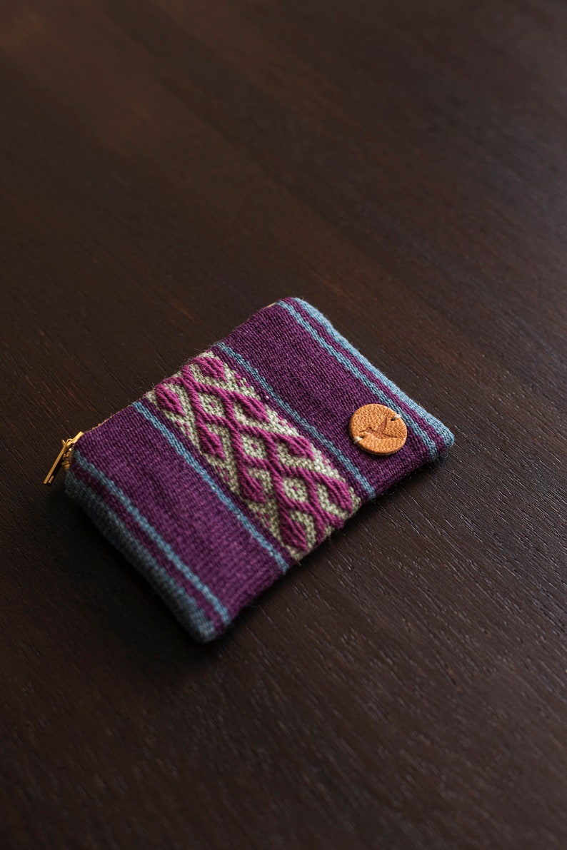 RANTIKUY Textiles coin purse Change purse Peruvian coin purse Boho change purse Hand made coin purse image 7