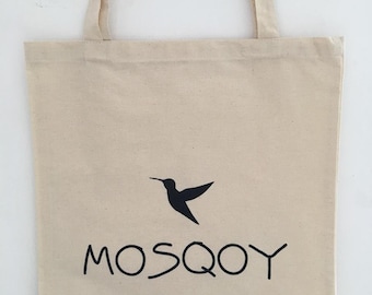 Mosqoy Canvas Tote Bag: Large Market Bag, Charity Fundraiser