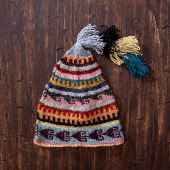 CHULLO WAWA Handwoven Alpaca Chullo: Kids Peruvian Beanie - Etsy display picture 3
